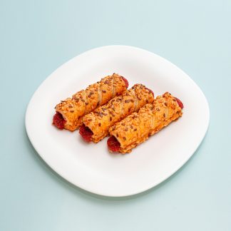 Каталонские кроки(брусника,лен)