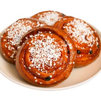 Вензель сахарный (брусника, яблоко, изюм)